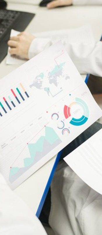 Person with Printed Charts